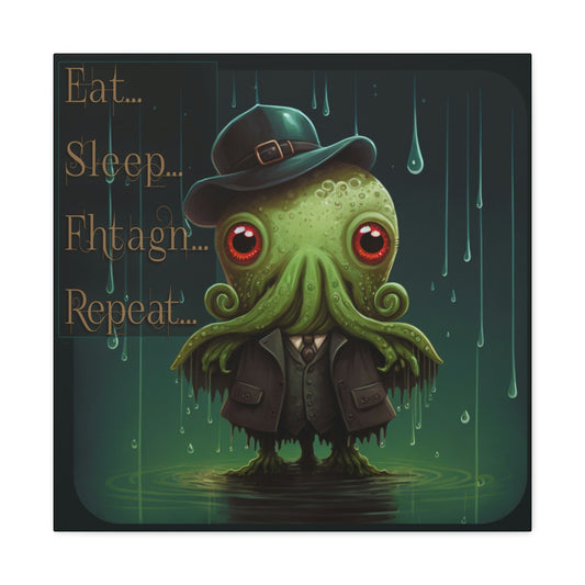 Eat, Sleep, Fhtagn, Repeat Canvas - Bind on Equip - 97912138201293418440