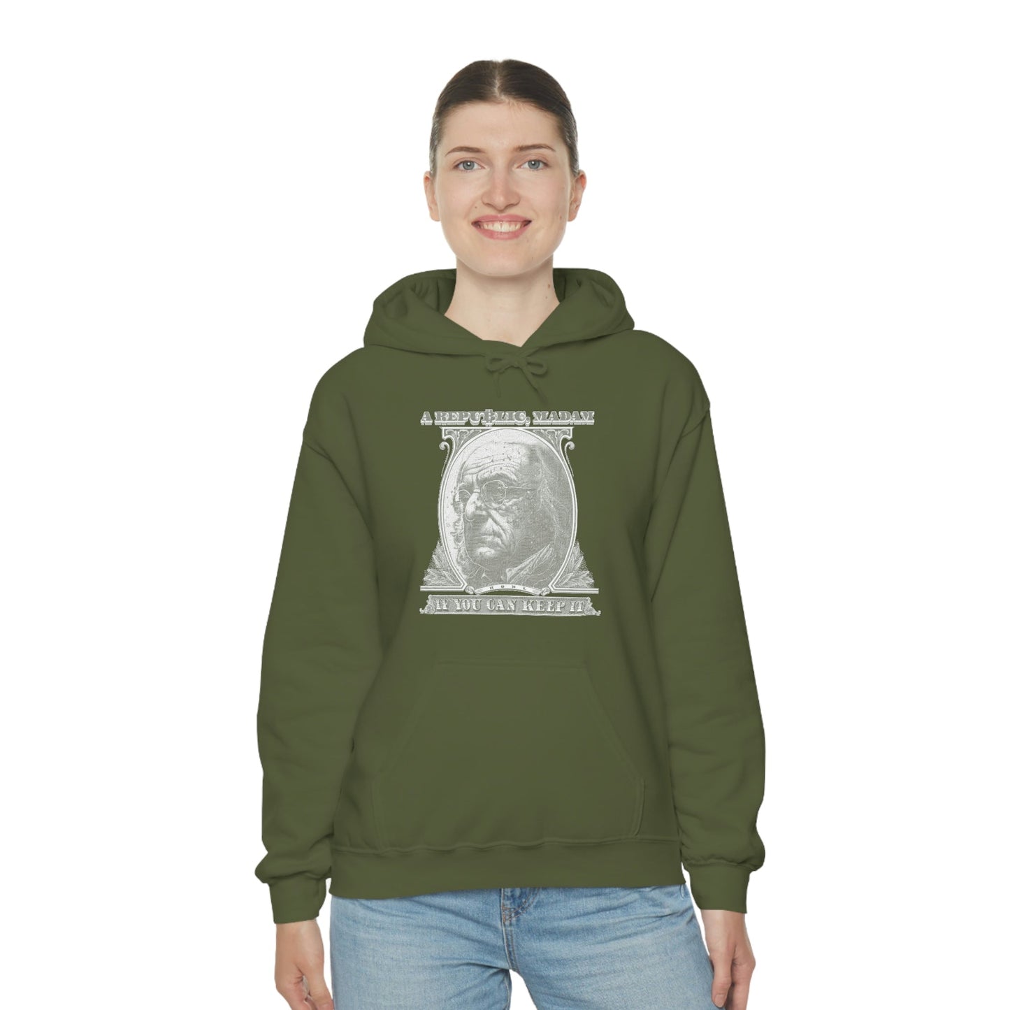 Franklin Bitcoin Hoodie - Crypto Republic - Bind on Equip - 23406105477654015751