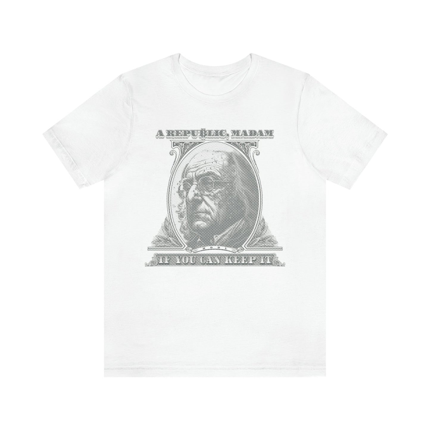 Franklin Bitcoin Tee - Crypto Republic - Bind on Equip - 12169500013461456077