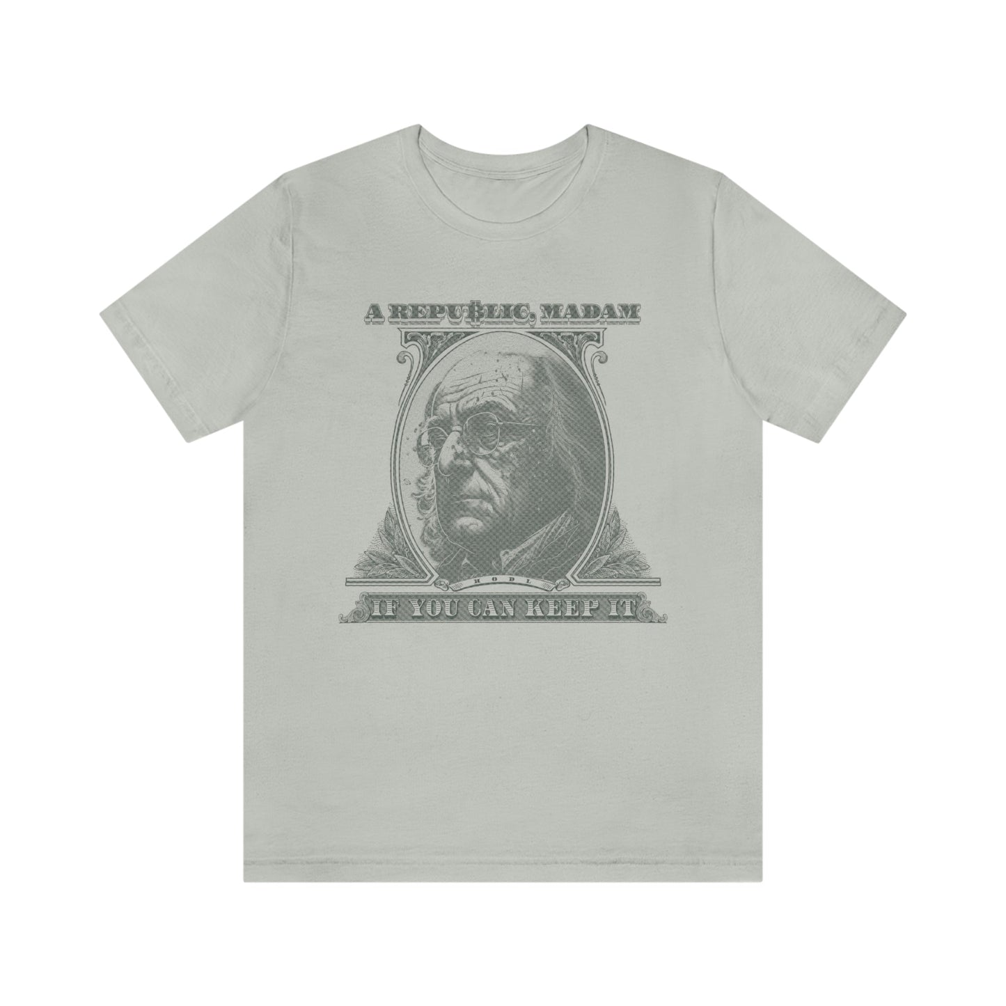 Franklin Bitcoin Tee - Crypto Republic - Bind on Equip - 20121258854243812630