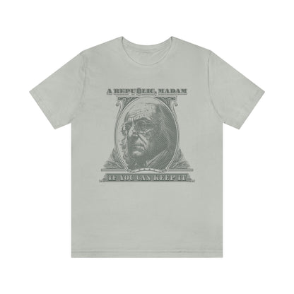 Franklin Bitcoin Tee - Crypto Republic - Bind on Equip - 20121258854243812630