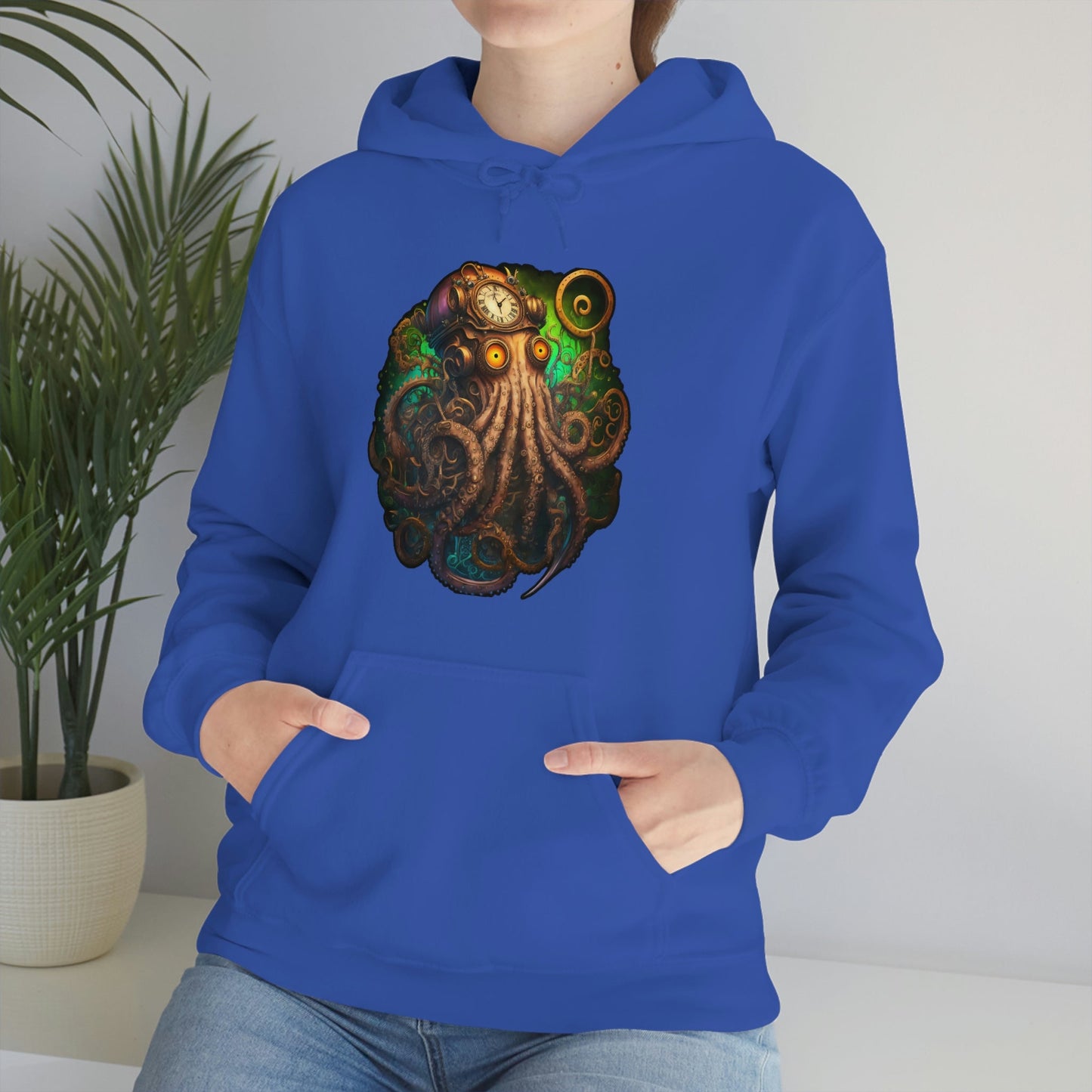 New School Steampunk Octopus Hoodie - Clocktopus - Bind on Equip - 19891192239650665798