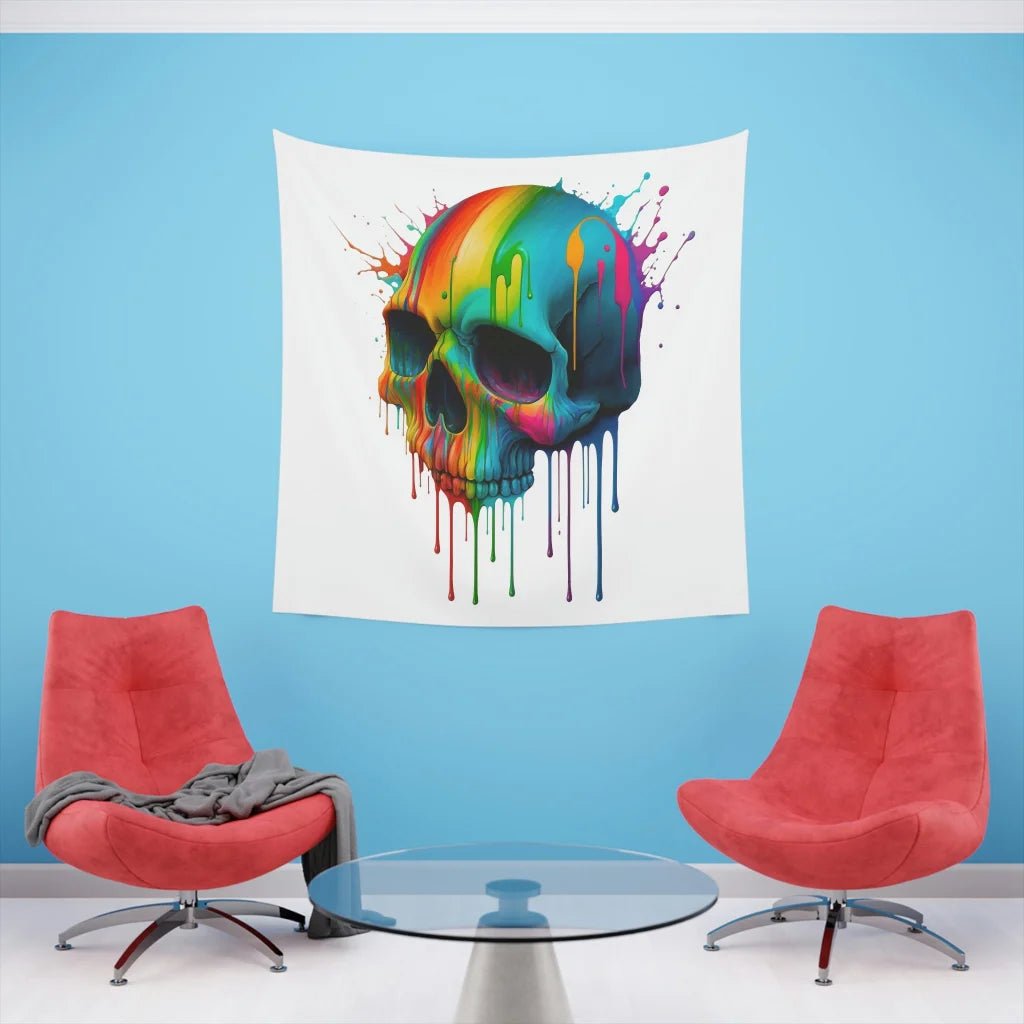 New School Tattoo Skull Tapestry - Soul of an Artist - Bind on Equip - 19508942694433757266