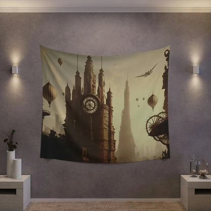 Steampunk Clocktower Tapestry - Age of Innovation - Bind on Equip - 27050246731161532445