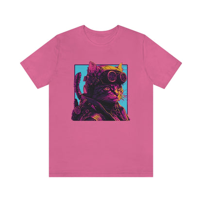 Steampunk Vaporwave Cat Tee - Steamkitty Plus - Bind on Equip - 15584795736527982166