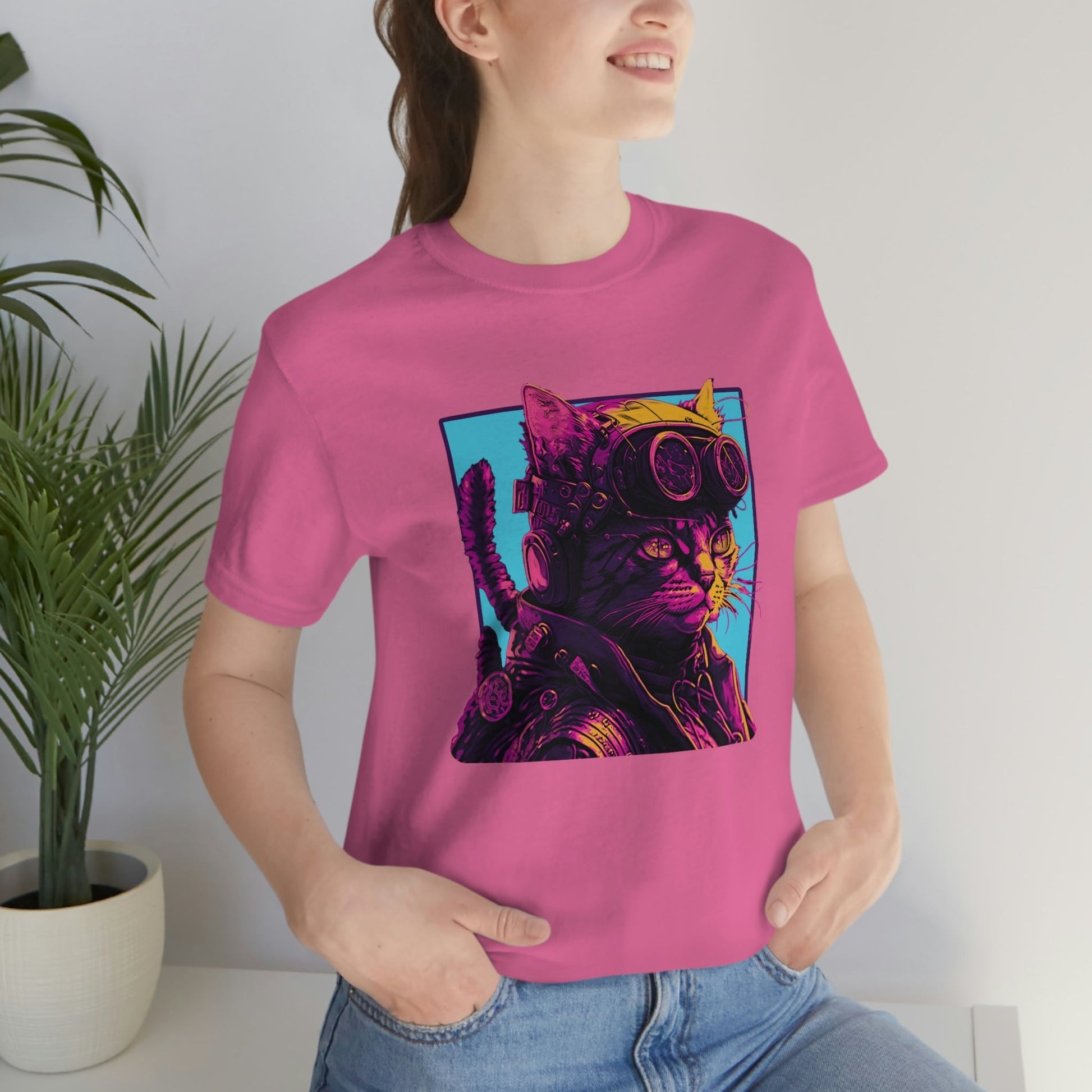 Steampunk Vaporwave Cat Tee - Steamkitty Plus - Bind on Equip - 15584795736527982166