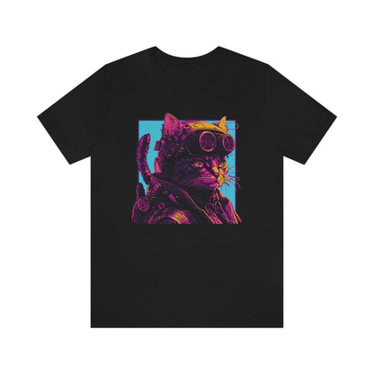 Steampunk Vaporwave Cat Tee - Steamkitty Plus - Bind on Equip - 30835540903958614489