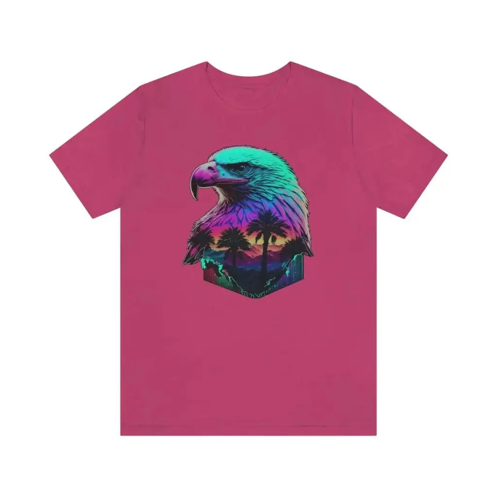 Vaporwave Eagle Tee - Land of the Vapor, Home of the Wave - Bind on Equip - 19005247411775473332