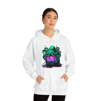 Vaporwave Octopus Hoodie - Octovision 2.0 - Bind on Equip - 23874607988252282254