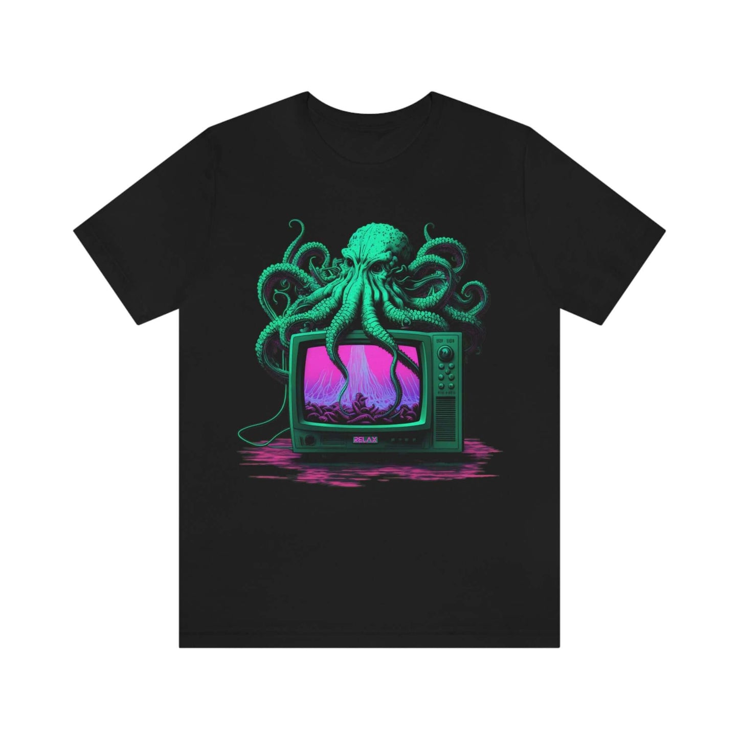 Vaporwave Octopus Tee - Octovision 2.0 - Bind on Equip - 30429440742309100342