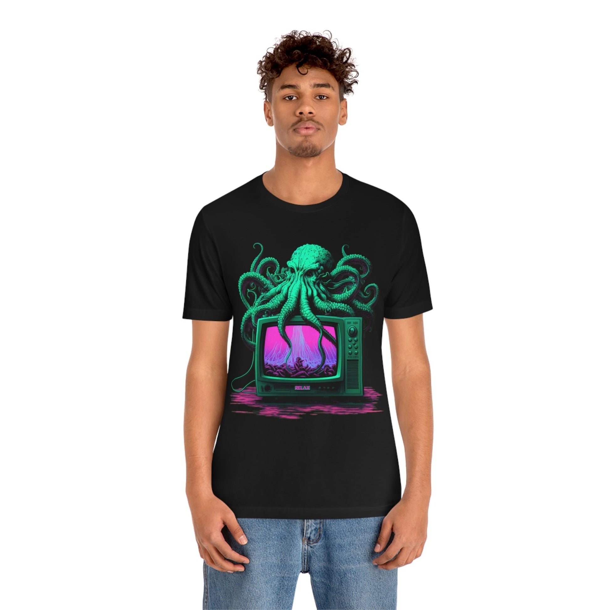 Vaporwave Octopus Tee - Octovision 2.0 - Bind on Equip - 33306707216990107827