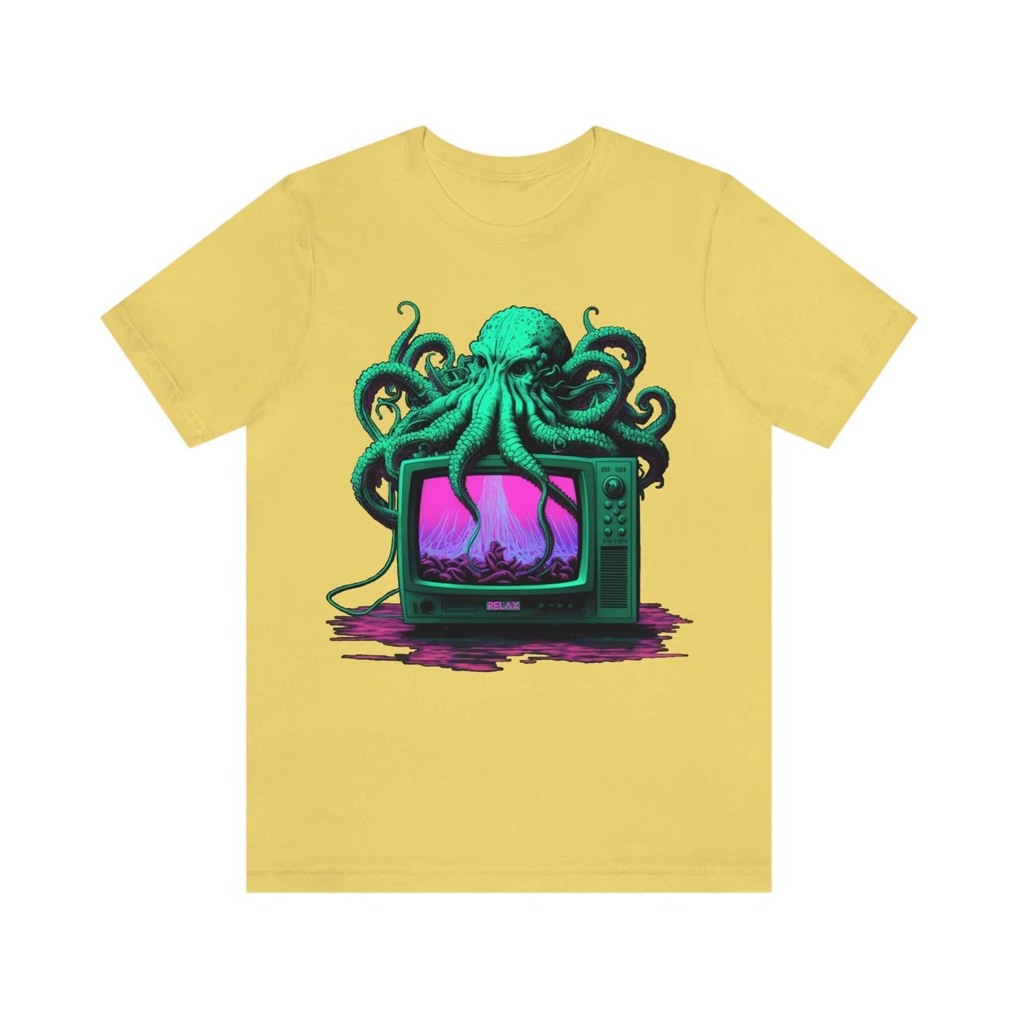 Vaporwave Octopus Tee - Octovision 2.0 - Bind on Equip - 77053778455400260712