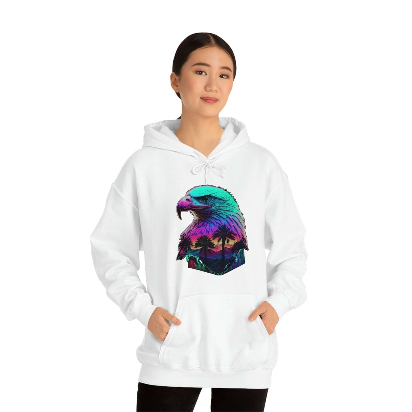 Womens and Mens Patriotic Hoodies - Land of the Vapor, Home of the Wave - Bind on Equip - 19440781292044521688